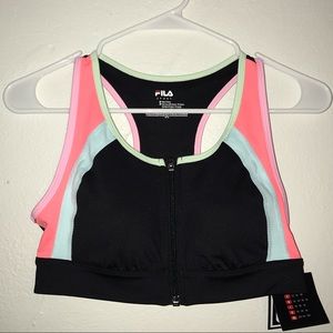 Fila🌸 Zipper Sports Bra
